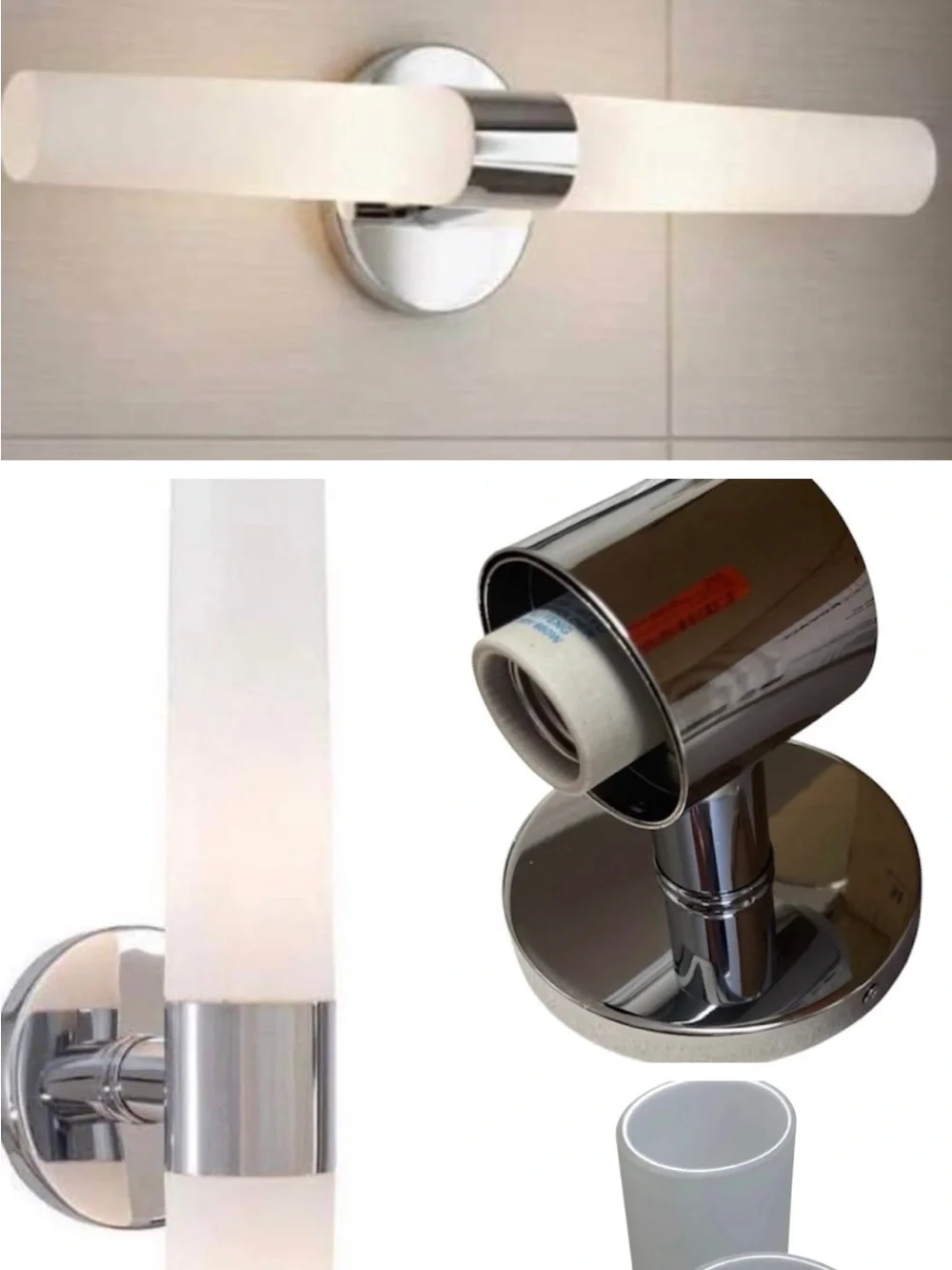 George Kovacs Saber P5042-077 Chrome 2-Light Vanity Light NIB